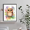 Diamond Painting -DIY Round Drill Owl
