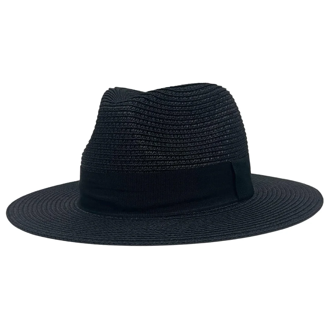 Afternoon - Womens Fedora Straw Hat