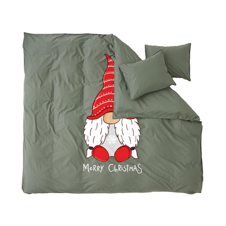 Christmas Elf Wearing A Pointy Hat, Christmas Duvet Cover Set