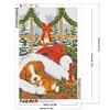 (40*60cm)Christmas Dog - Full Round Drill Diamond Painting