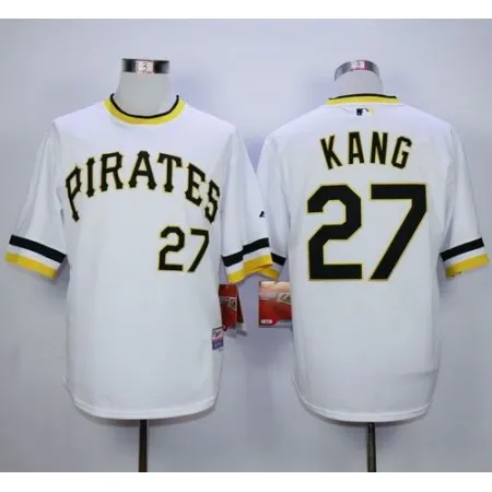 Pirates #27 Jung-ho Kang White Alternate 2 Cool Base Stitched MLB Jersey