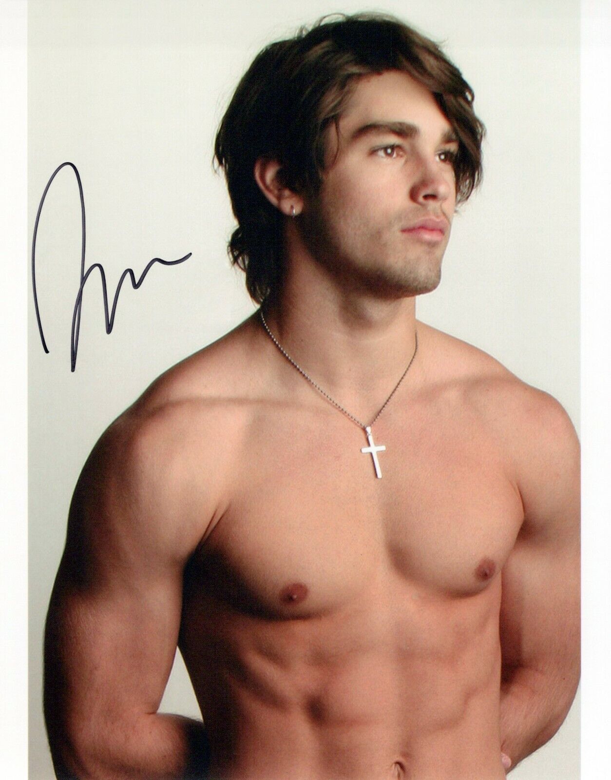 Justin Gaston head shot autographed Photo Poster painting signed 8x10 #7