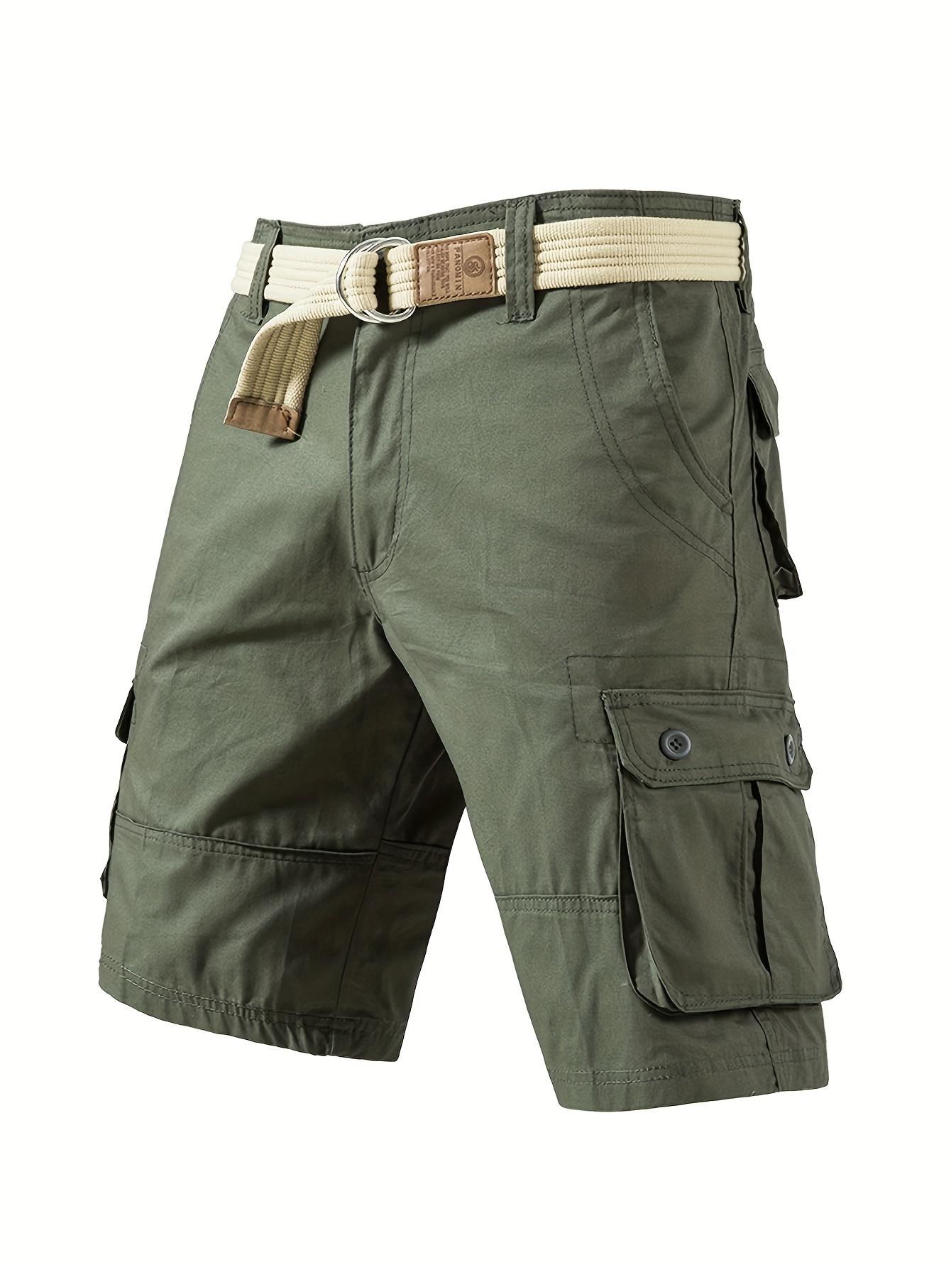 6-pack men’s cargo pants, tactical men’s shorts, men’s shorts with multifunctional pockets, suitable for golf and outdoor activities, men’s hiking shorts, wear-resistant, wrinkle-resistant, breathable shorts