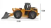 Remote control engineering vehicle 6-pass alloy version loading truck bulldozer child charging remote control toy forklift