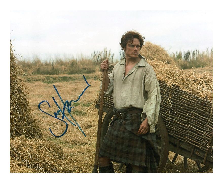 SAM HEUGHAN - OUTLANDER AUTOGRAPHED SIGNED A4 PP POSTER Photo Poster painting PRINT 1