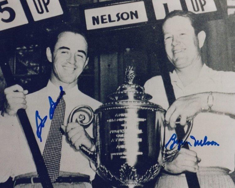 REPRINT - SAM SNEAD - BYRON NELSON Autographed Golf Signed Glossy 8 x 10 Photo Poster painting