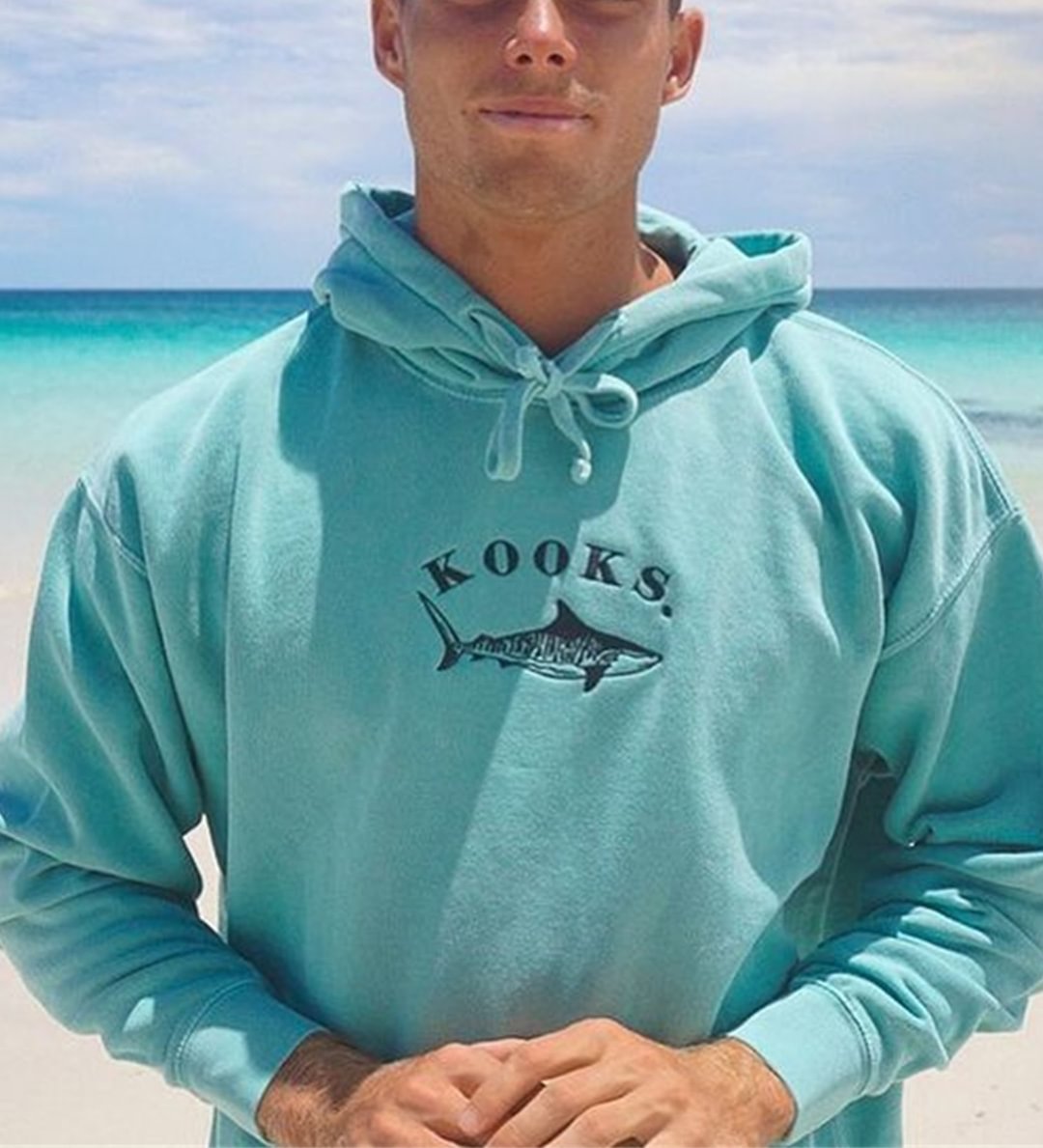 Retro surf unisex casual printed hooded sweatshirt-barclient