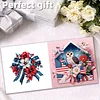6pcs Diamond Painting Independence Day Greeting Card with Envelope for Family Friends Holiday Gift Congratulations