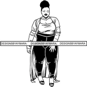 Thick Woman BBW Sexy Big And Bougie Nubian Queen Diva Afro Hair