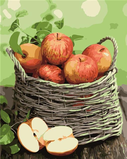 

French Apples – Still Life Paint By Numbers - 40*50CM, 501 Original