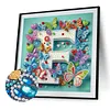 Butterfly Flower F 5D Partial Drill DIY Diamond Painting Kit 30*30cm