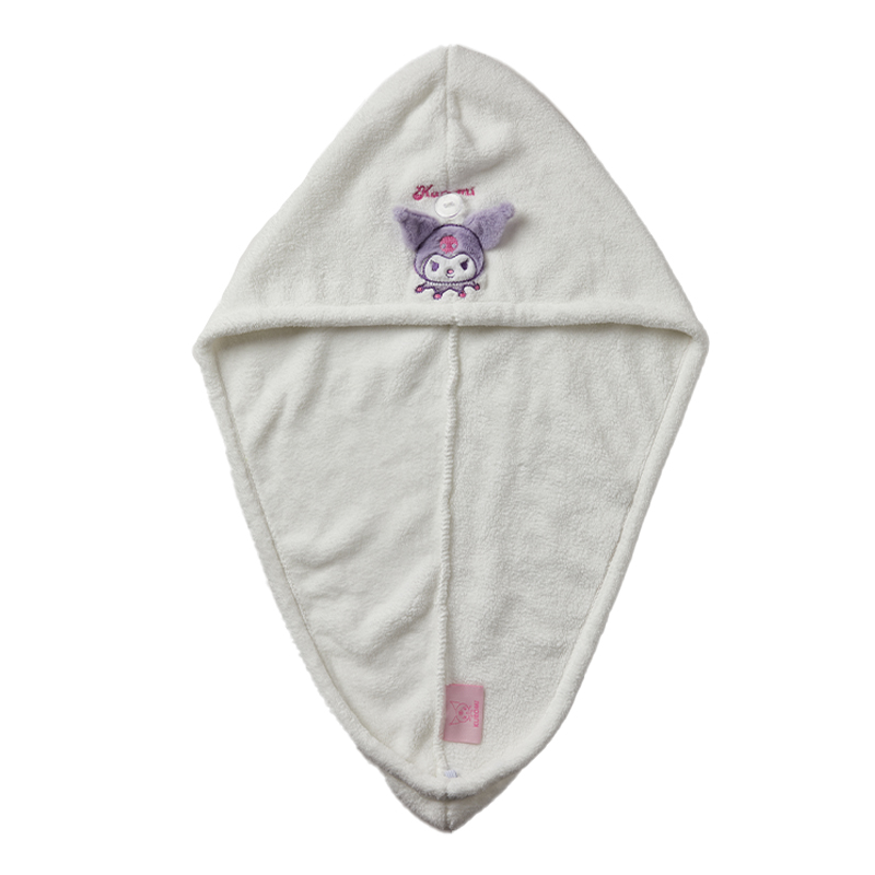 Sanrio Kuromi  Dry Hair Cap Purple & White Soft  Super Absorbent Quick Drying  A Cute Shop - Inspired by You For The Cute Soul 