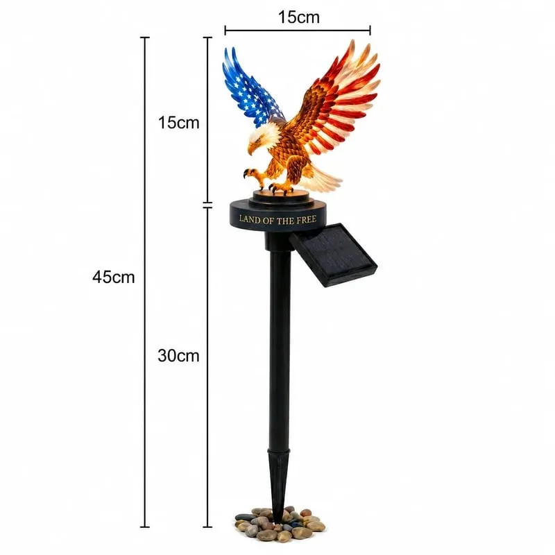 🔥LAST DAY 50% OFF &ndash; Solar Eagle Garden Light &ndash; A Glowing Tribute to American Freedom