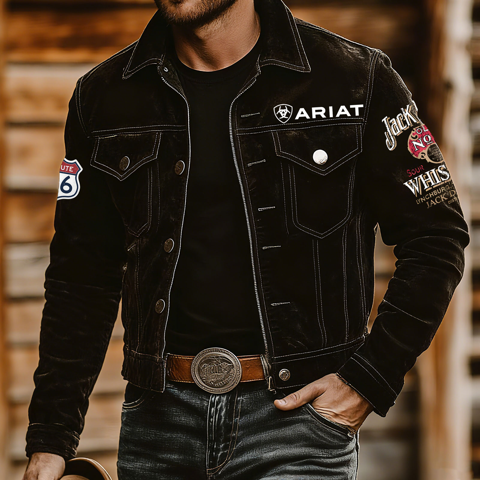 Distressed Denim Jacket