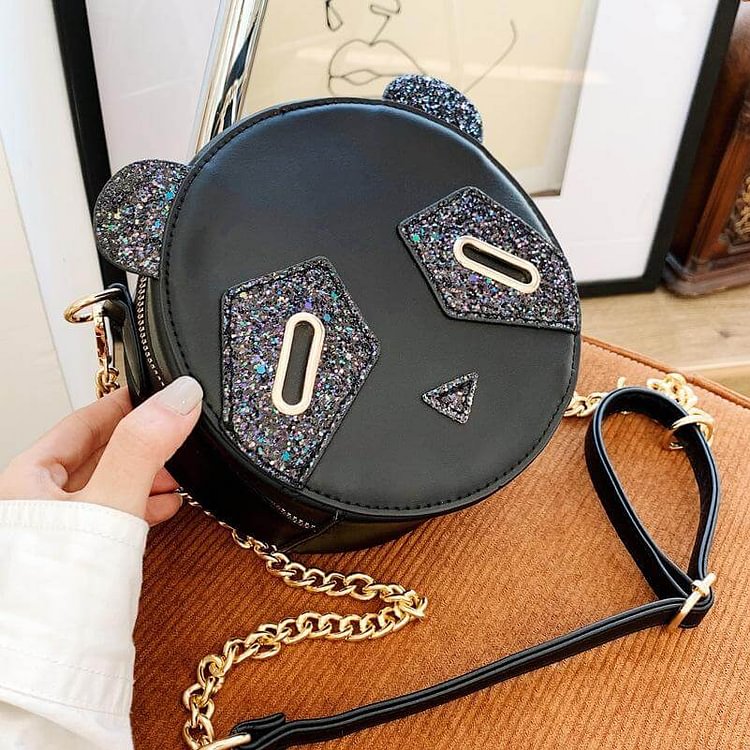 Cute Panda Face Shoulder Bag