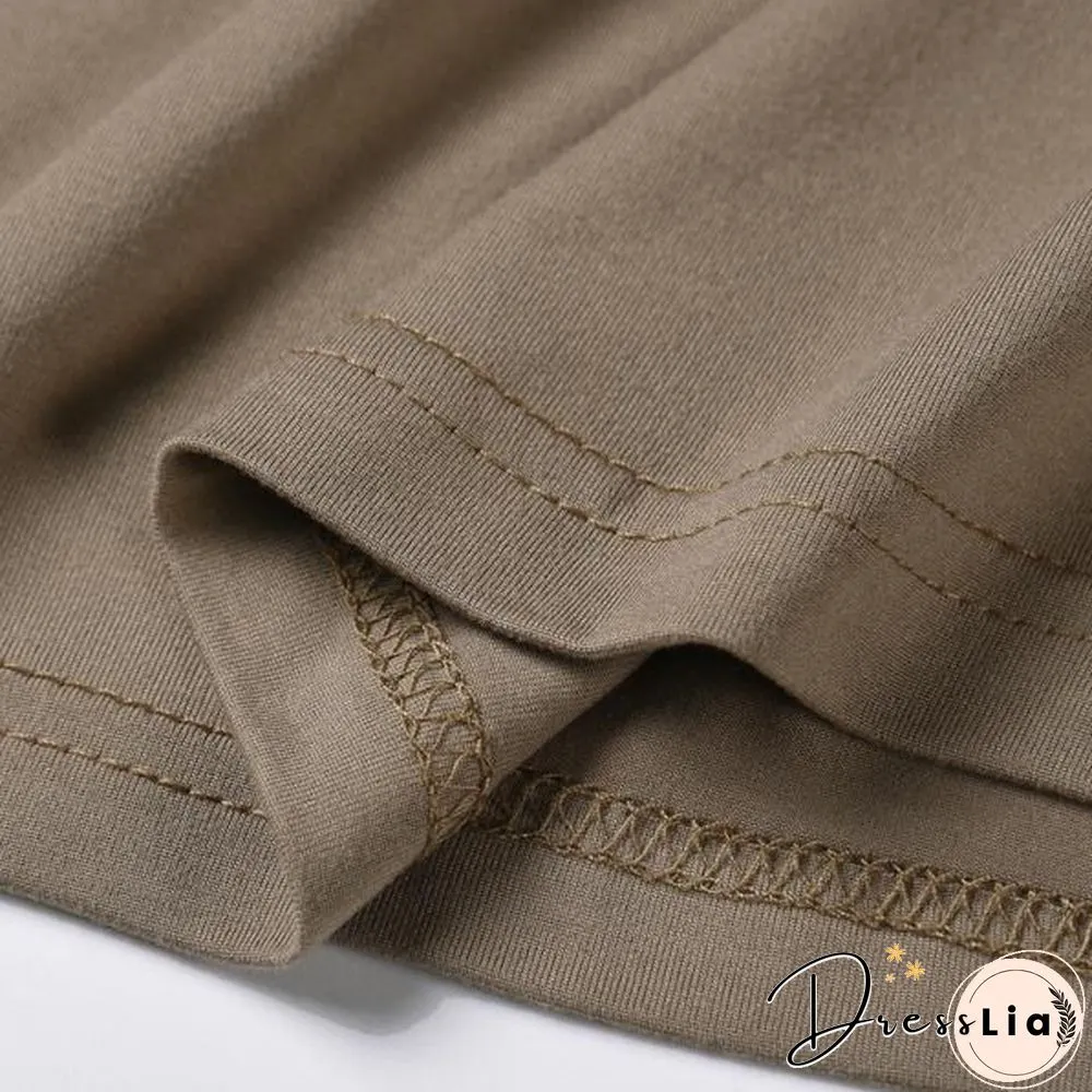 1 Set Simple Outfit Suit Solid Color Autumn Winter Solid Color Vest Coat Pockets Pants Drawstring For Office