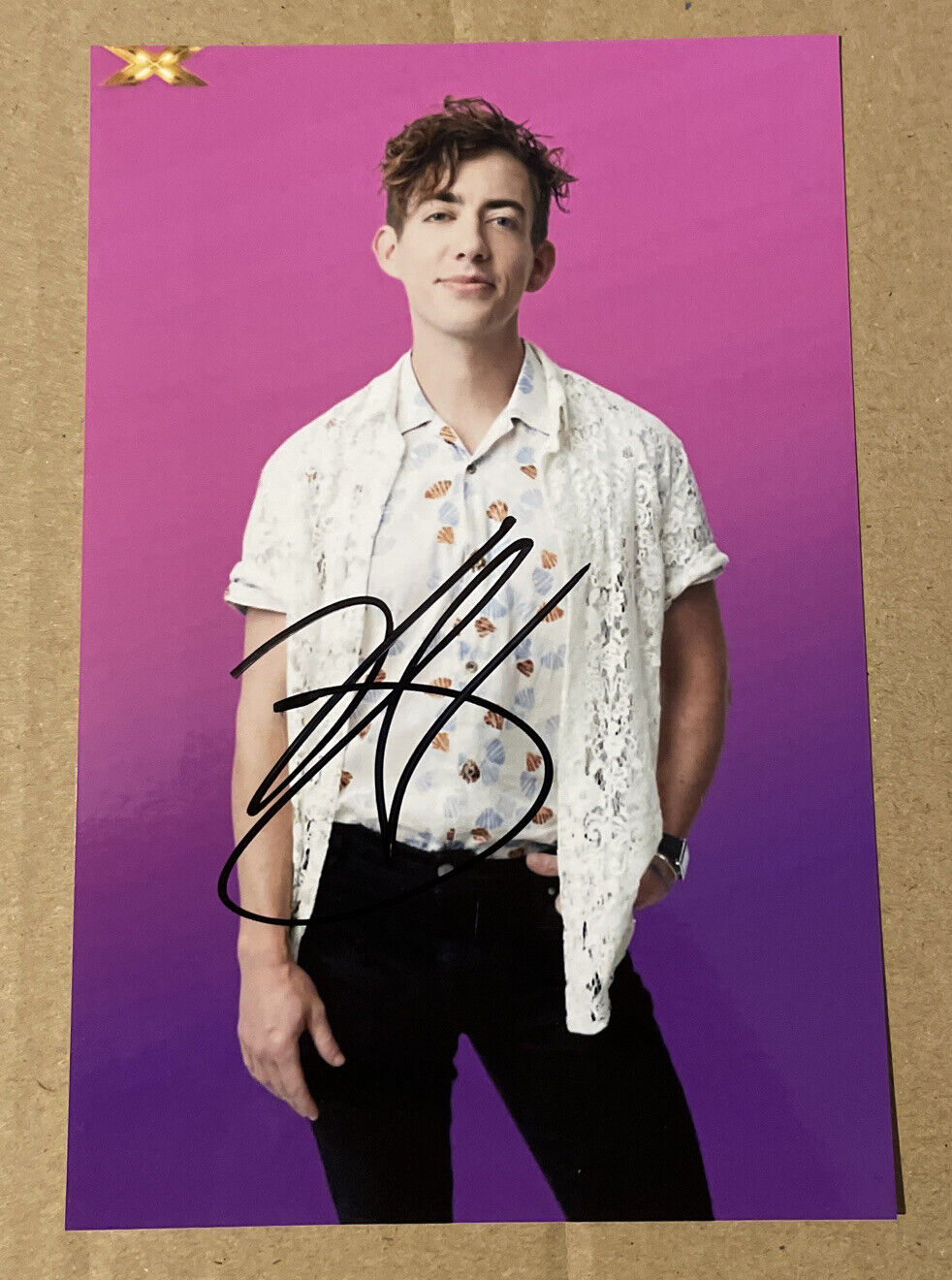 KEVIN MCHALE HAND SIGNED 6X4 Photo Poster painting TV AUTOGRAPH ARTIE ABRAMS GLEE X Factor ACTOR