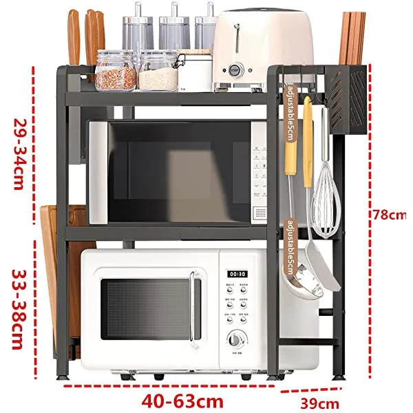 SOFSYS Countertop Microwave Oven Rack, Small