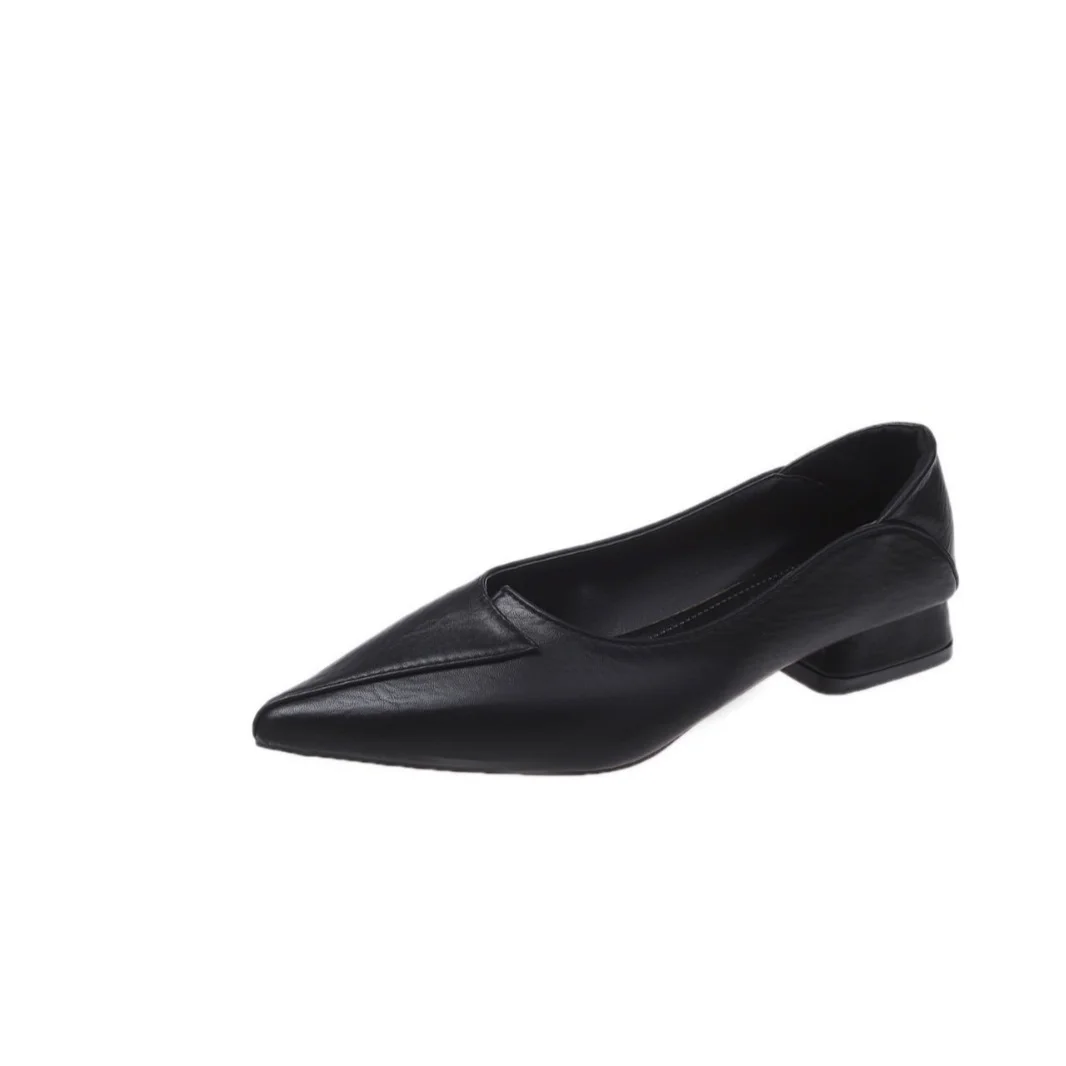 Breakj Breakj 2025 New Sharp Head Soft And Comfortable Simple Simple Pure Color Fashion Single Shoes Women