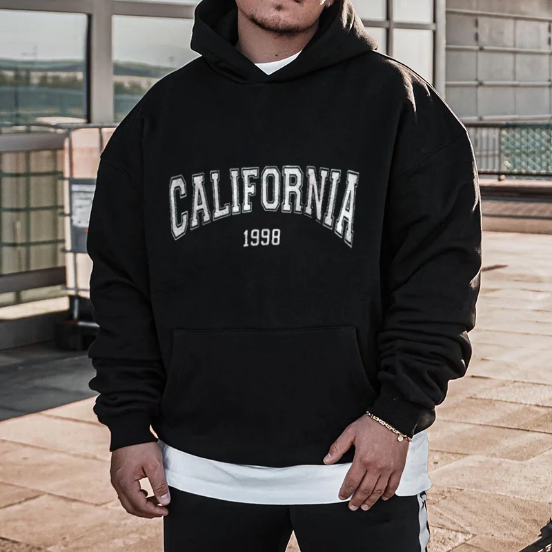 California 1998 Printed Basic Trendy Men’s Hoodie