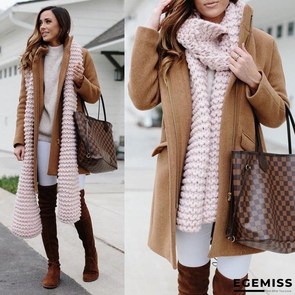 Autumn and Winter Fashion Woolen Zipper Coat Women | EGEMISS