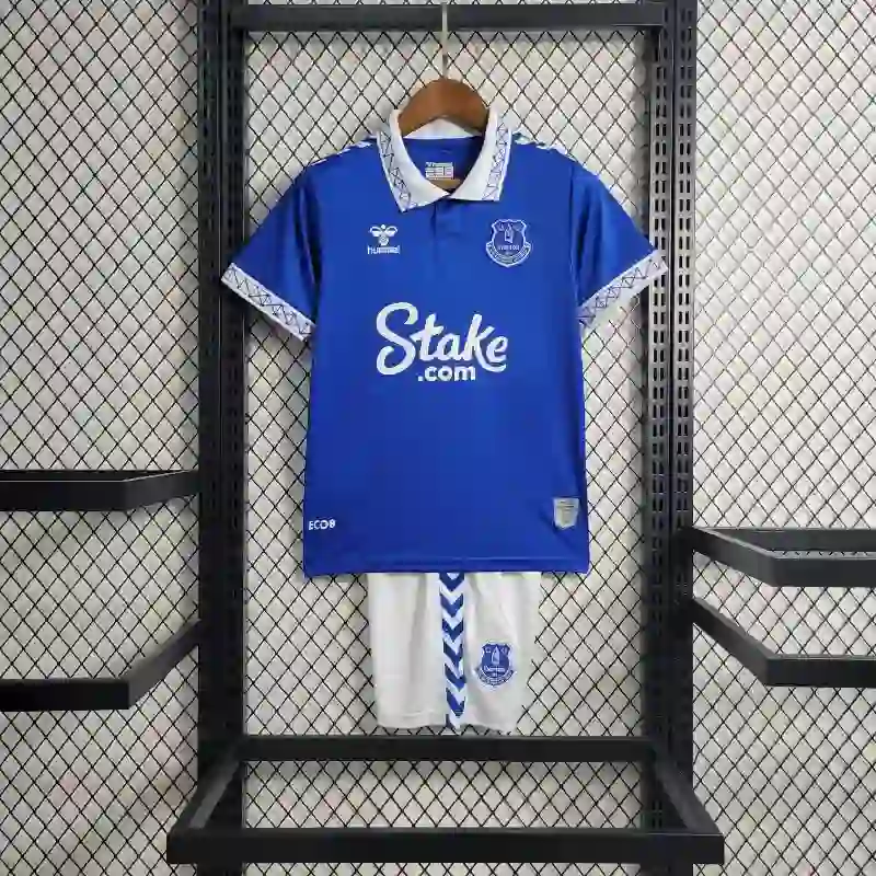 23-24 Kids Everton Soccer Jersey Home