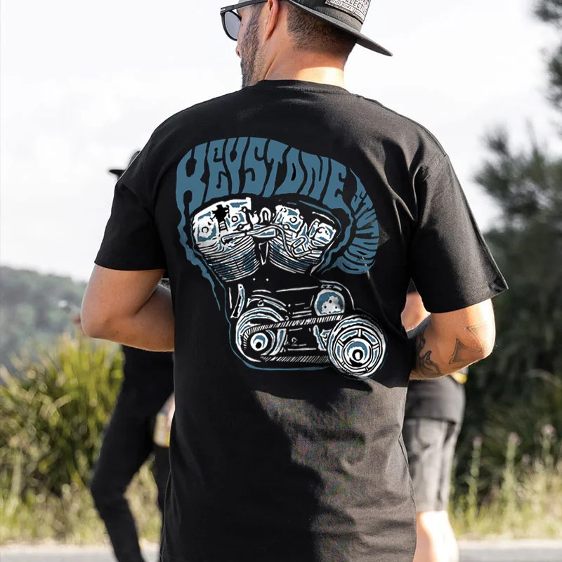 KEYSTONE STUDIO Engine Print Men's T-shirt