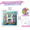 Butterfly Flower H 5D Partial Drill DIY Diamond Painting Kit 30*30cm
