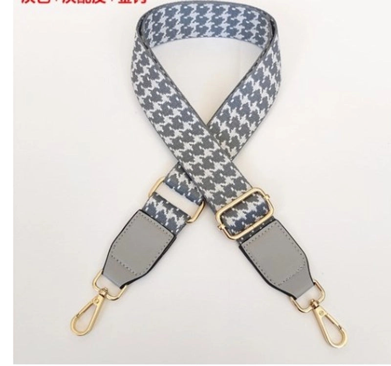 Houndstooth Shoulder Bag Accessory Strap Adjustable Wide Shoulder Strap Single Shoulder Crossbody Stylish Bag Accessories Color Package Strap