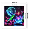 Luminous Lotus Hummingbird-11CT Stamped Cross Stitch 40*40cm/15.75*15.75in