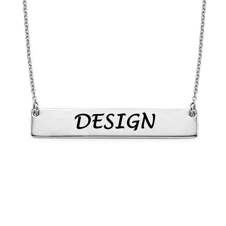 Personalized Design Bar Necklace
