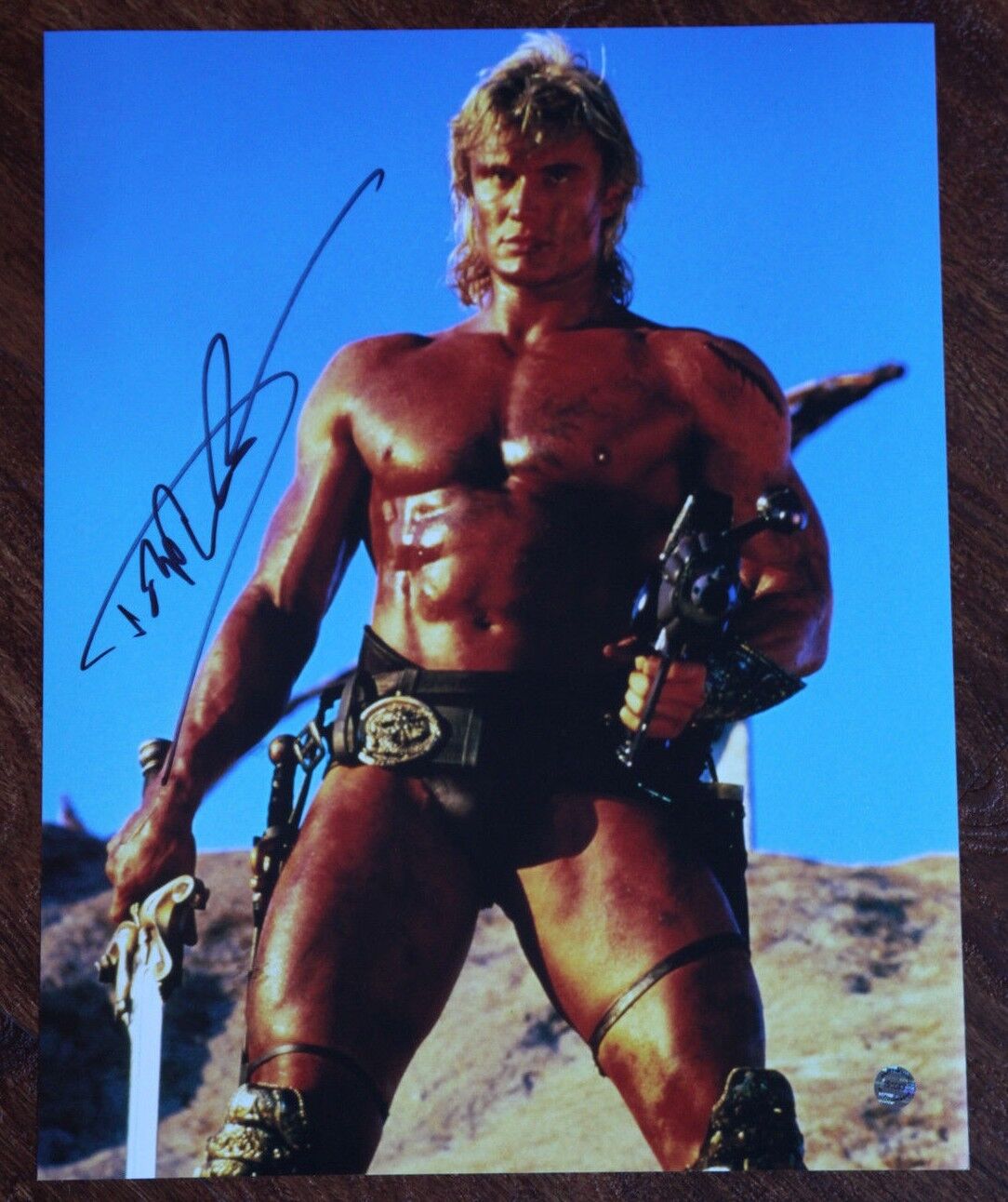 GFA Masters of the Universe * DOLPH LUNDGREN * Signed 11x14 Photo Poster painting MH1 COA