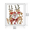 Cross Stitch-Santa Claus Reindeer (28 X 26cm)