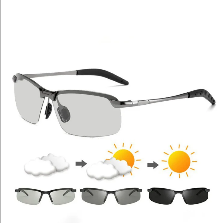 mens photochromic sunglasses with polarized lens