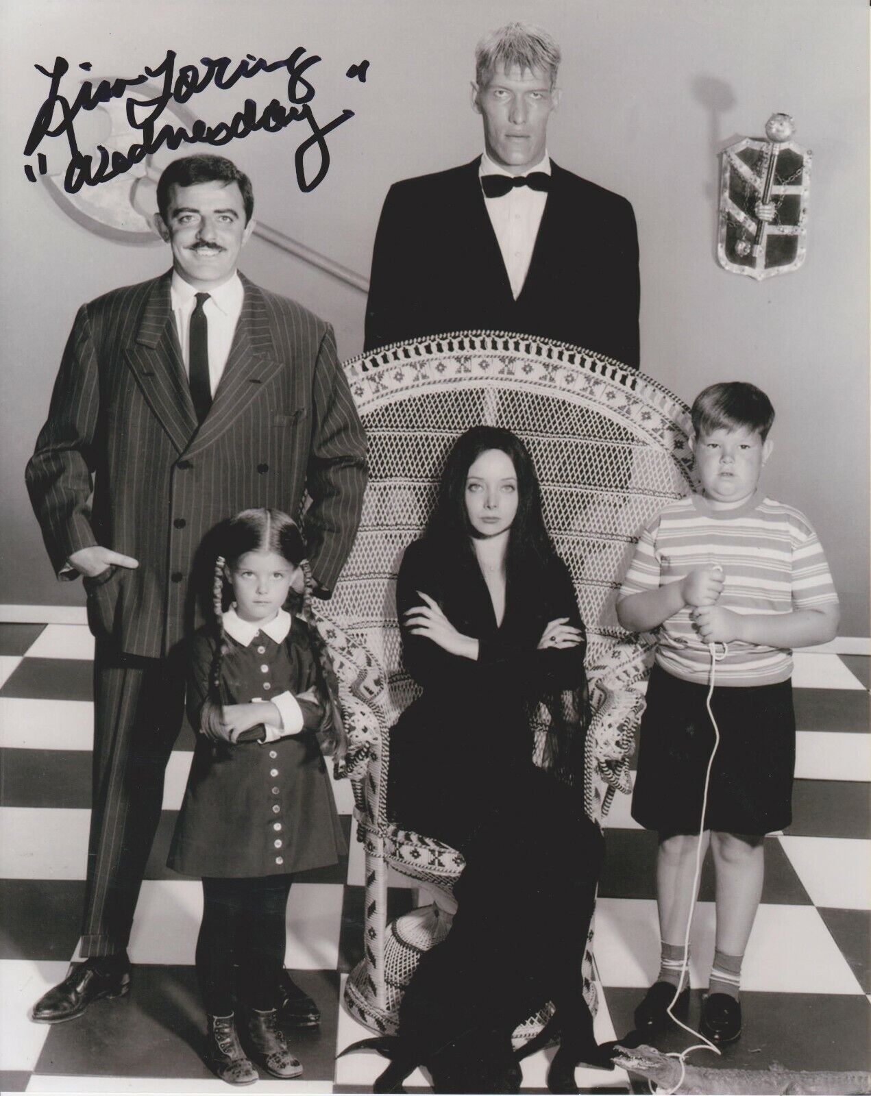 Lisa Loring Addams Family Original In Person Signed 8X10 Photo Poster painting #7