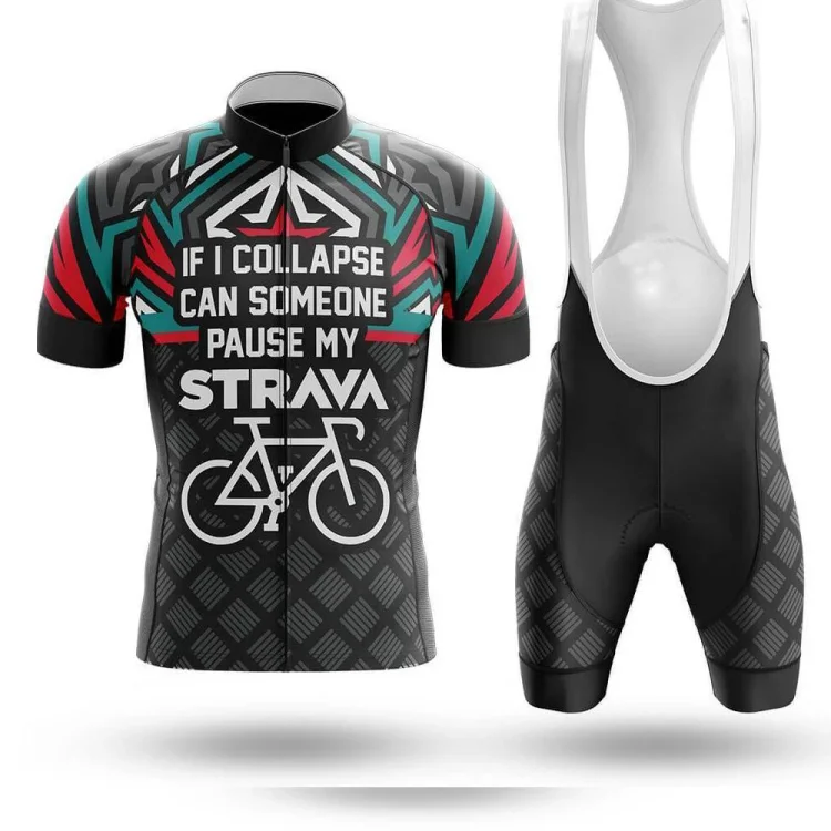 Pause My Strava Men's Short Sleeve Cycling Kit