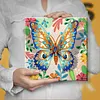 Kits d&rsquo;art color&eacute;s en diamant papillon avec cadre pour adultes, d&eacute;coration int&eacute;rieure 25 cm