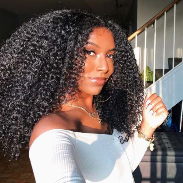 Kinky Curly 250% Density U Part Wig Human Hair Wig Glueless Wigs