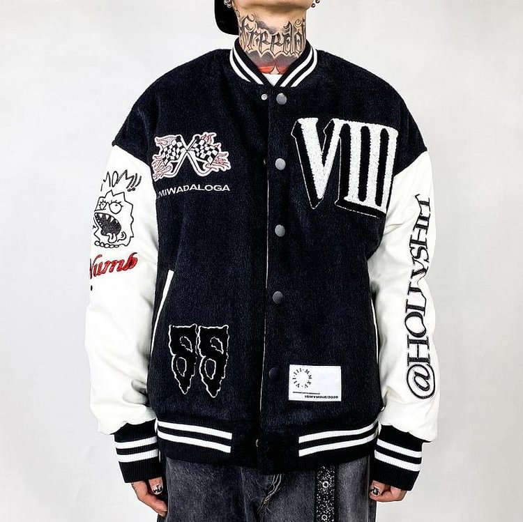 Love peep casual street baseball jacket
