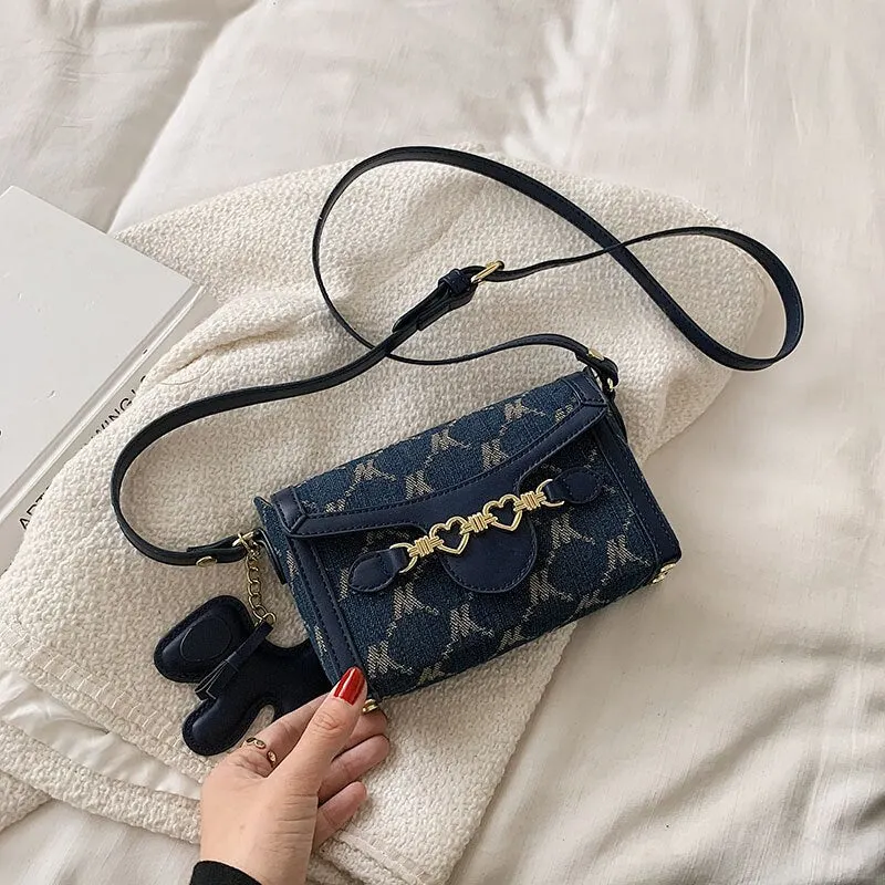 էѧӧܧ Luxury PU Leather Flap Shoulder Crossbody Bags For Women 2021 Letter Decoration Women's Designer Small Handbag