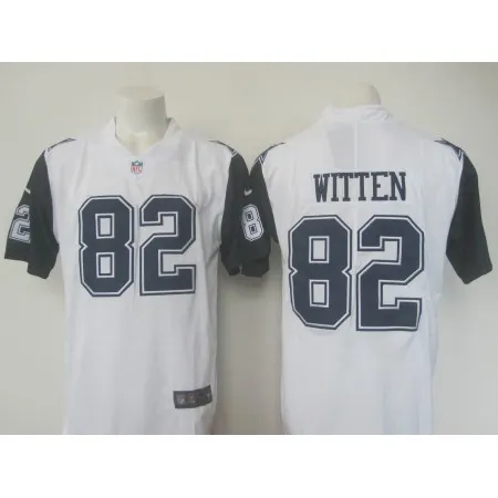 Men's  Cowboys#82 Jason Witten White Limited Rush Stitched NFL Jersey