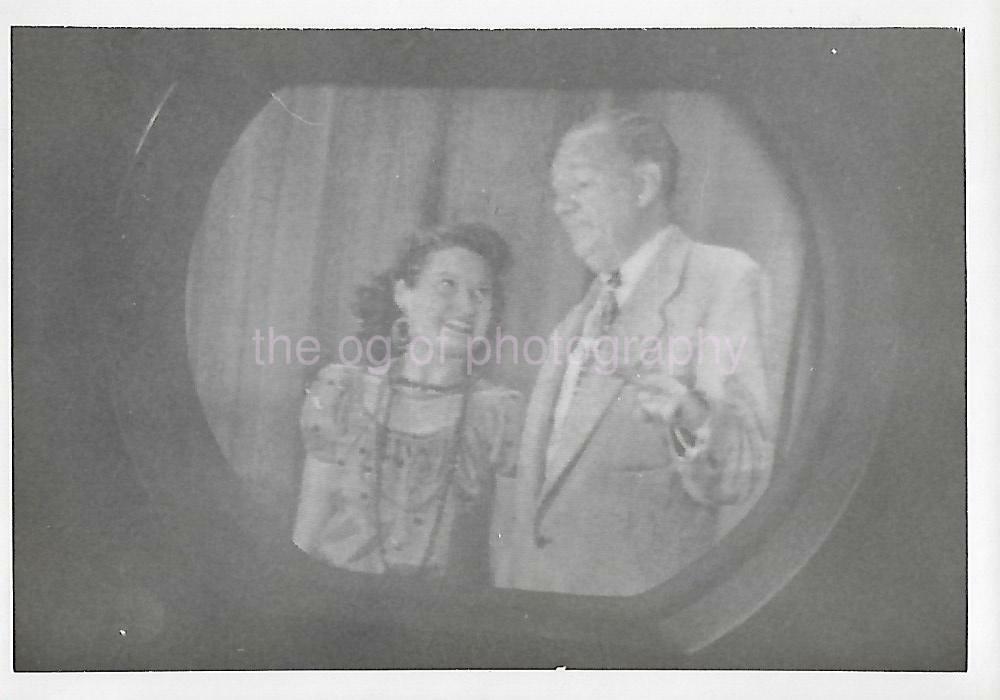 TV SCREEN 1950's Vintage FOUND Photo Poster painting bwOriginal Snapshot 03 24 Q