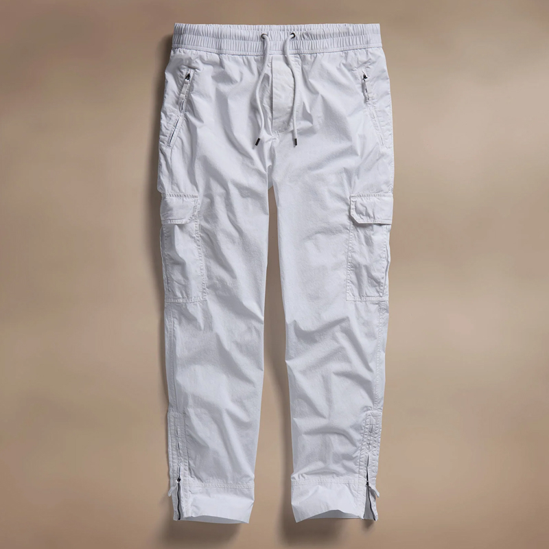 Men's Off-White Lightweight Cargo Jogger Pants