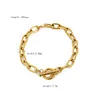 Bling Zircon 18K Golden Shell Bangle Chain Bracelet