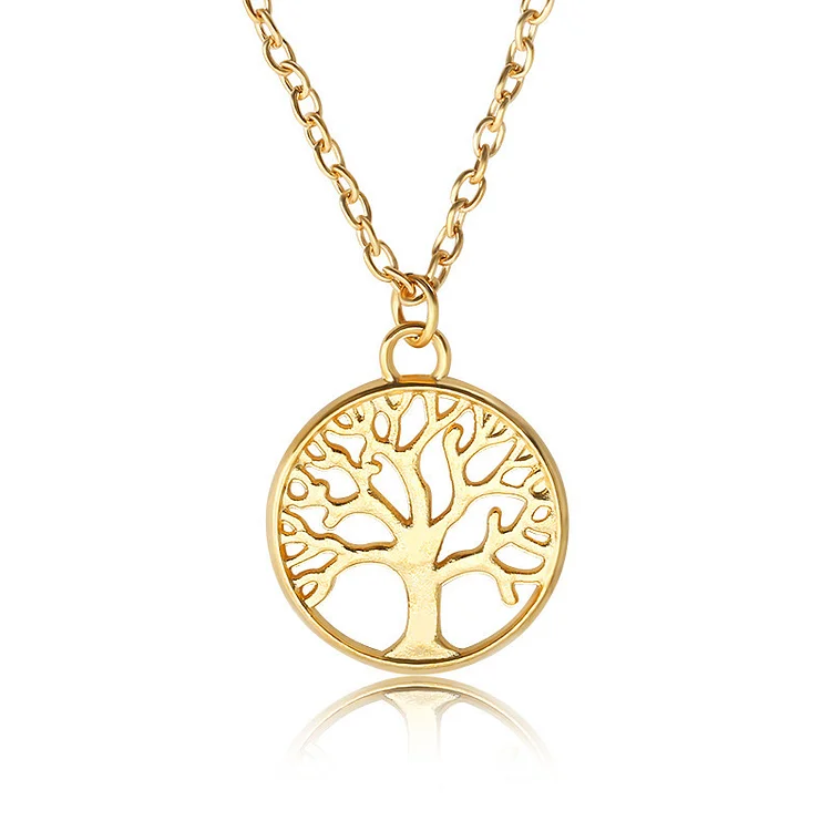 Vintage Viking Tree Of Life Hollow Carved Necklace