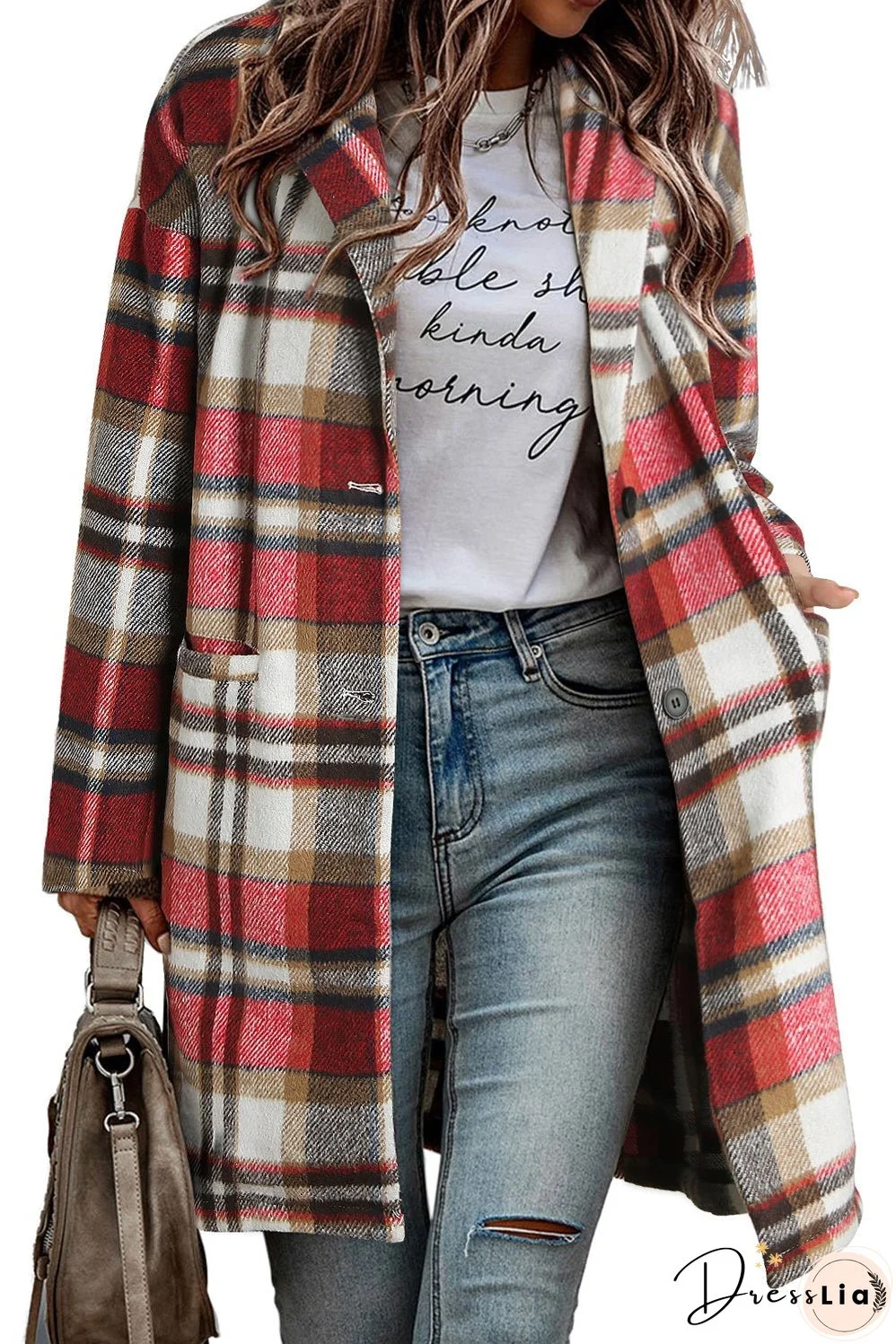 Cute Plaid Coat