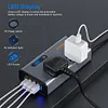 12V/24V To AC 220V Auto Converter Digital Display Auto Power Inversor 4 USB Port
