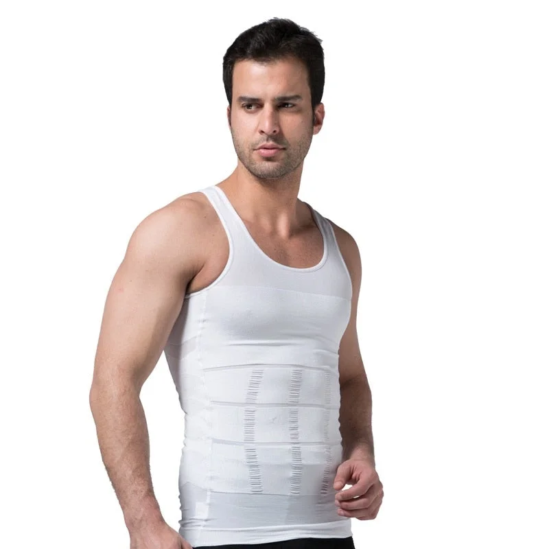 slimming vest Men's Slimming Underwear Body Shaper Waist Cincher Corset Men Shaper Vest Body Slimming Tummy Belly Body Shapewear