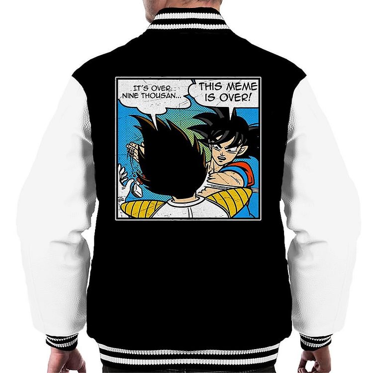 Dragon Ball Z Vegeta Its Over 9000 Meme Men's Varsity Jacket