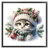 (Stamped/Counted) Cat-18CT Cross Stitch 30*30cm/11.81*11.81in